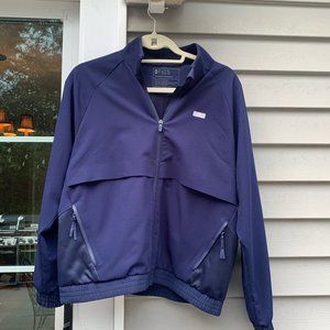 Figs Sydney Scrub Jacket  Size Small Navy Blue